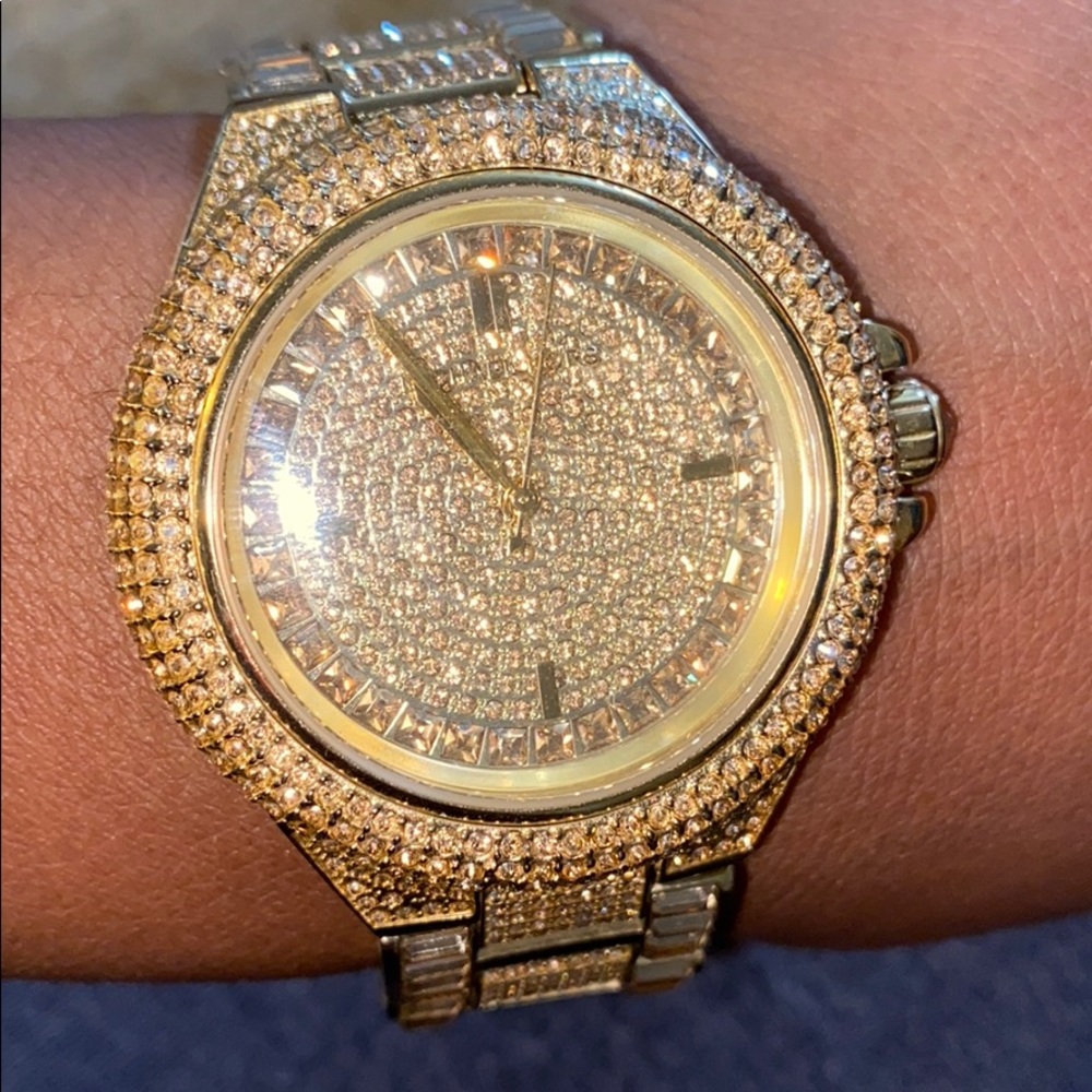 Michael Kors Camille/Gold Tone Watch